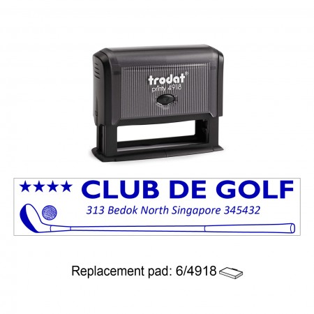 Trodat 4918 Self Inking Stamps 75x15mm